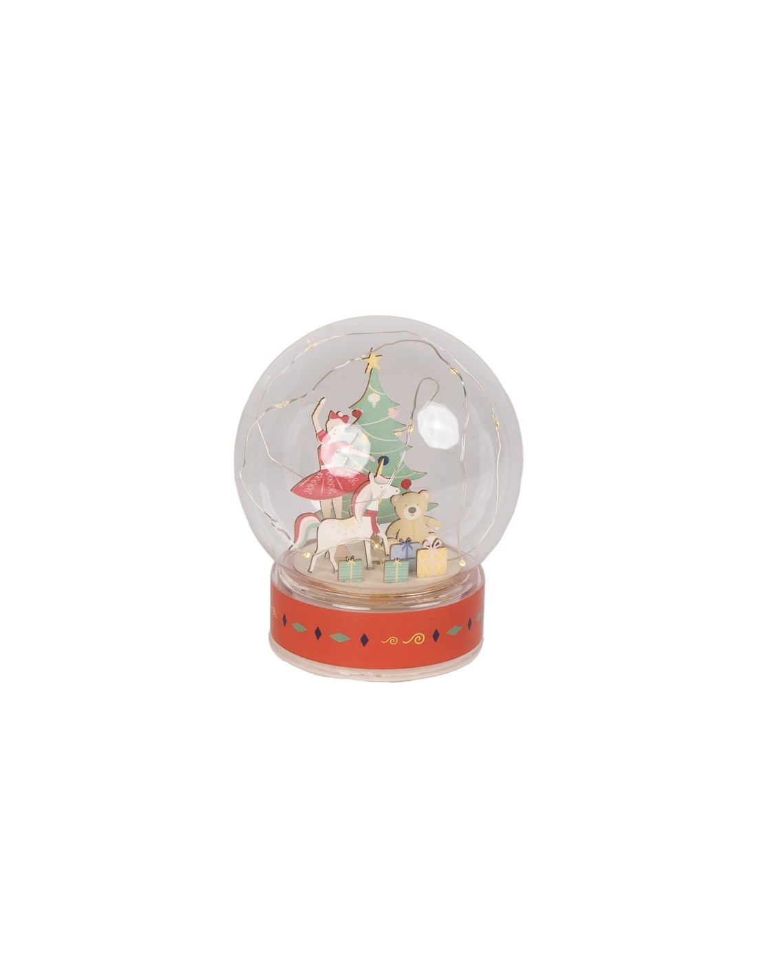 PALLA DI NEVE 139667 PAESAGGIO NATALIZIO 12X14CM