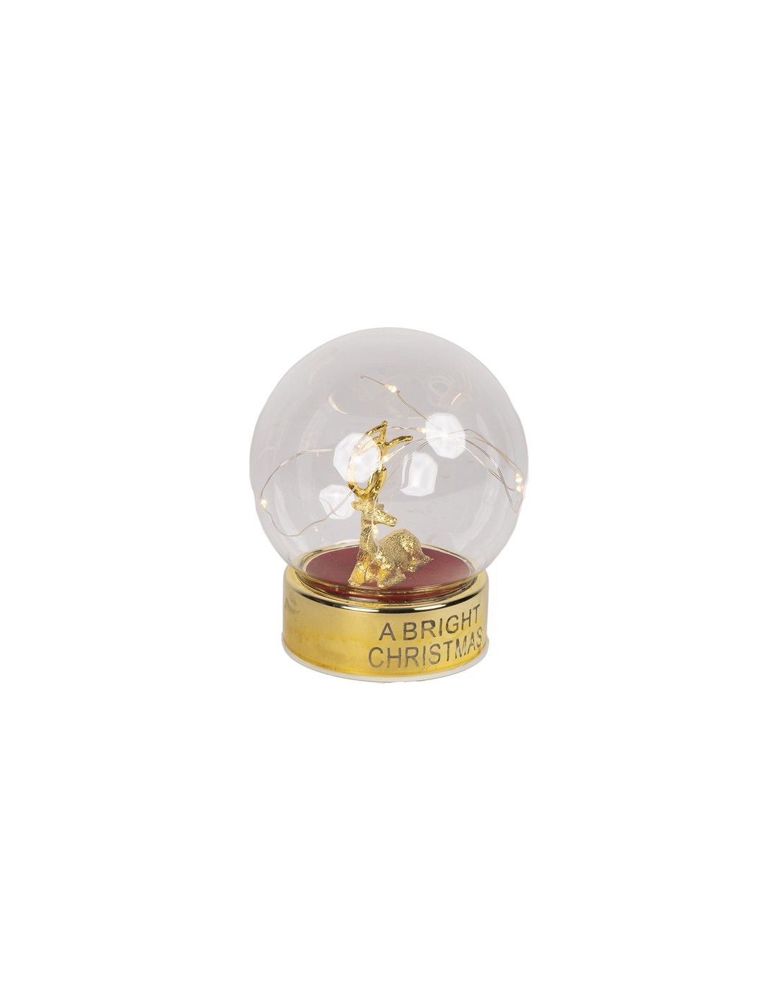PALLA DI NEVE 139669 RENNA ORO 12X14CM