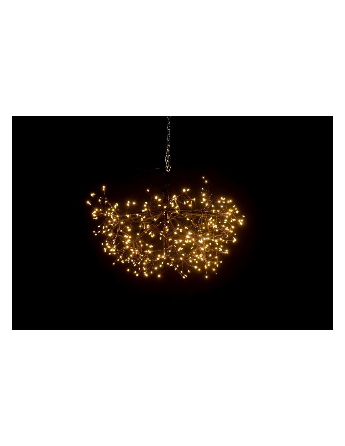 Sfera MicroLED Nera D50cm con 912 LED Bianco Caldo - Porta a Casa la Magia di Natale