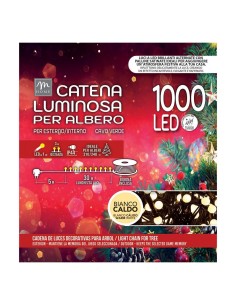 Serie Luminosa - 1000 LED Bianco Caldo Microsatinato da Esterno - La Magia di Natale a Casa Tua