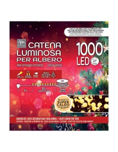 Serie Luminosa - 1000 LED Bianco Supercaldo Microsatinato da Esterno - La Magia di Natale a Casa Tua