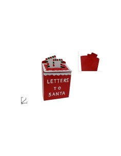 Decorazione di Natale Portalettere Metallo 7x10cm, Addobbi Natalizi, Accessori, La magia di Natale per la casa