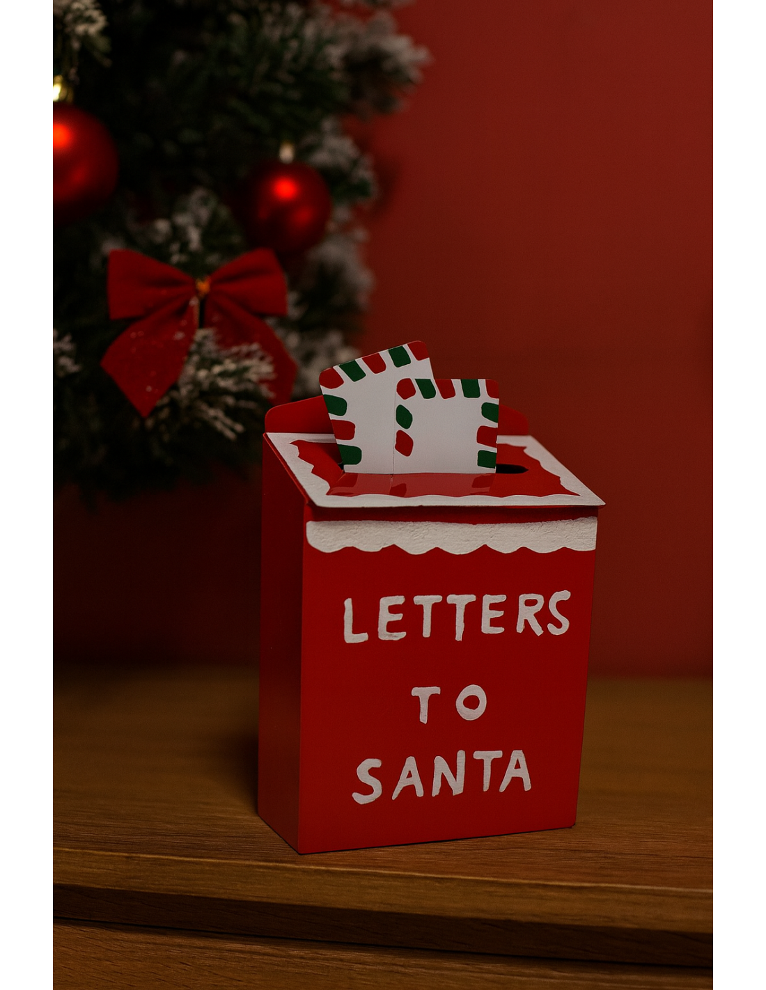 Decorazione di Natale Portalettere Metallo 7x10cm, Addobbi Natalizi, Accessori, La magia di Natale per la casa