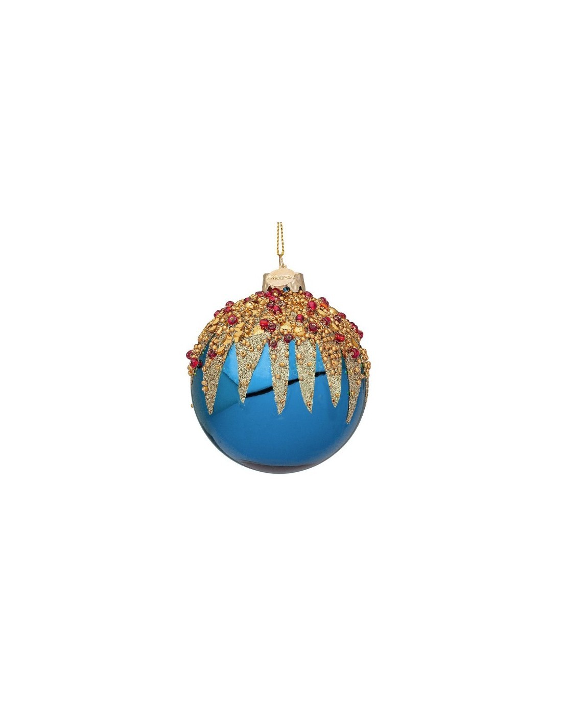 SFERA 0976300 VETRO FIREWORK 8CM BLU ELETTRICO
