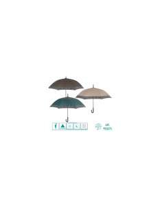 26373 OMBRELLO DONNA 61CM AUTOMATICO TINTA UNITA E BORDO