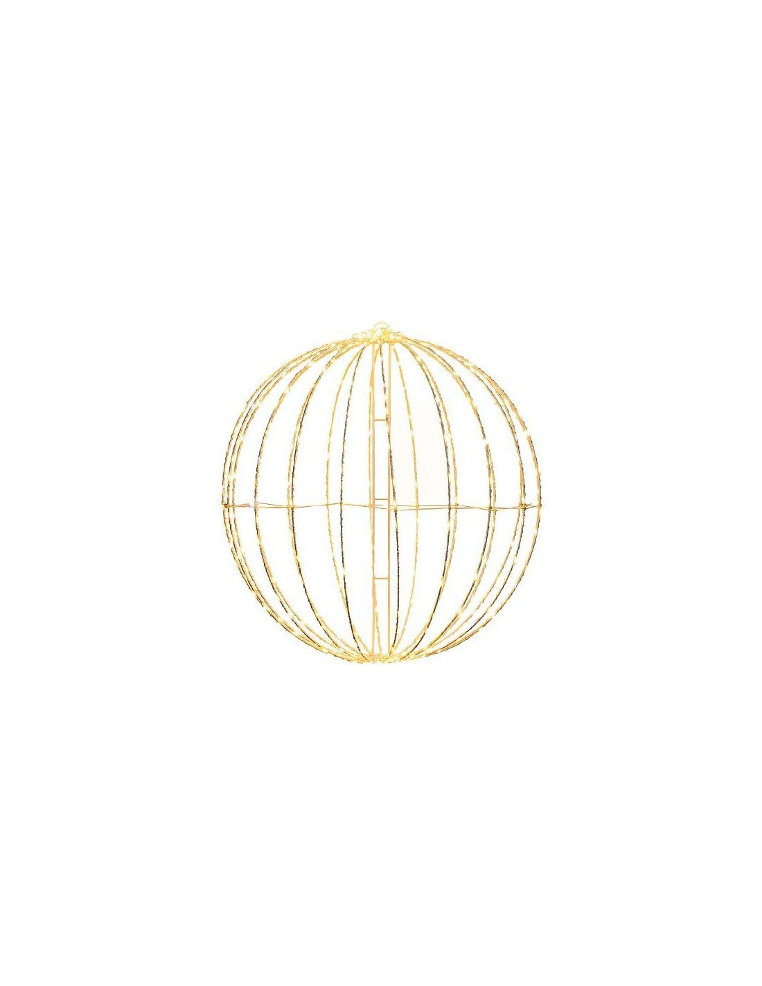 Sfera 3D Bianco di Natale 520 MicroLED Bianco Caldo/Flash - La Magia di Natale scintillante!