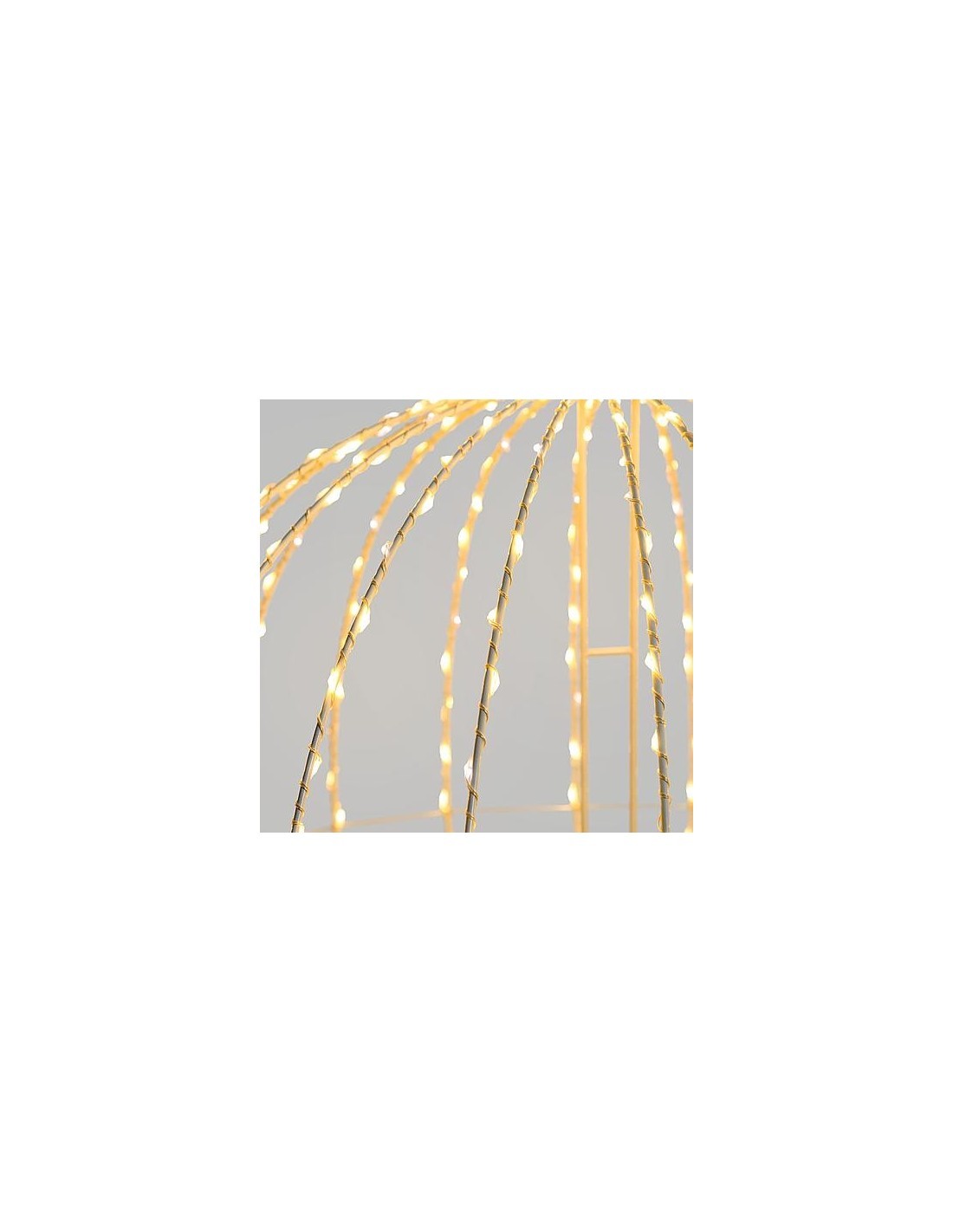Sfera 3D Bianco di Natale 520 MicroLED Bianco Caldo/Flash - La Magia di Natale scintillante!