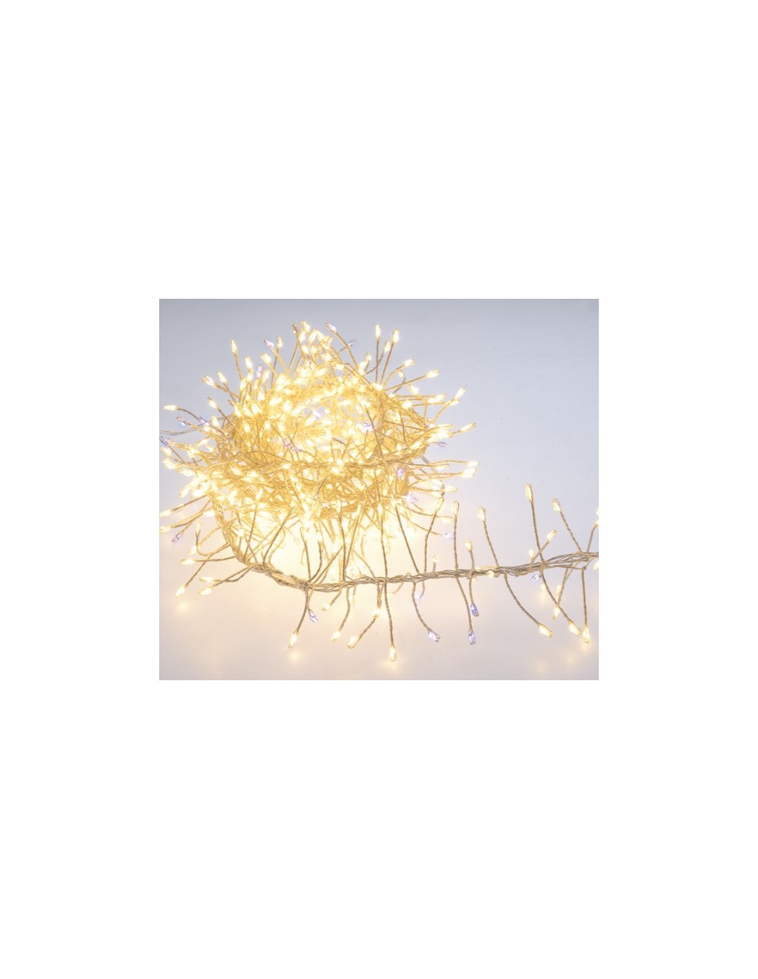 Catena di Natale 600 Microled Bianco Caldo/Flash - La Magia di Natale per la tua casa!