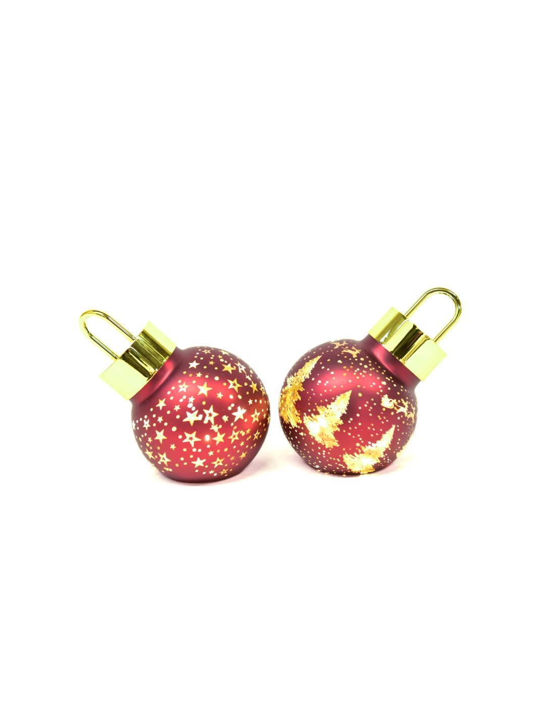 Sfera di Vetro con Luci 16x10x13cm Assortito - La Magia di Natale a Casa Tua