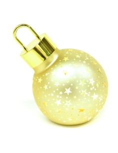 Sfera di Vetro con Luci 18x12x14,5cm - La Magia di Natale a Casa Tua