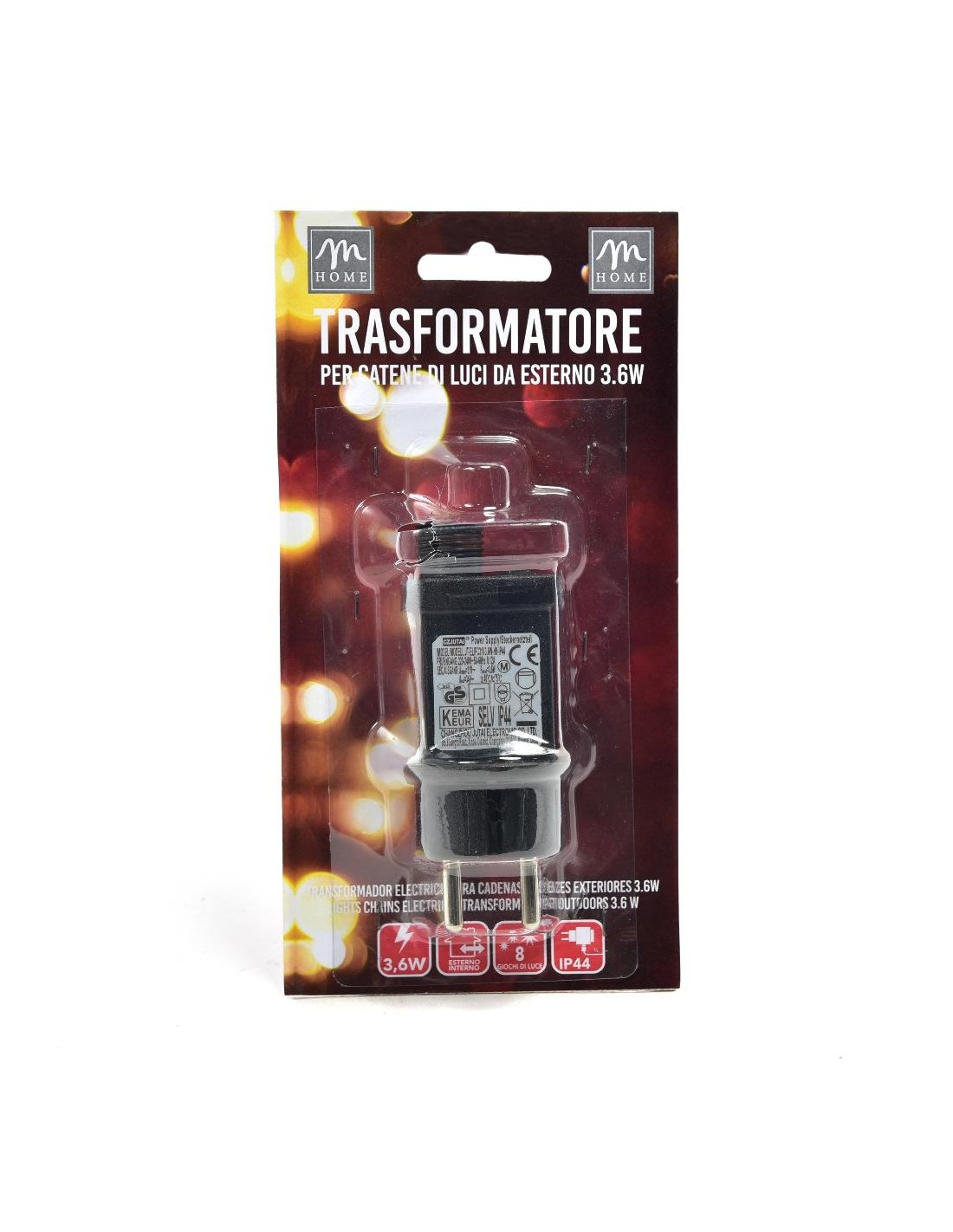 TRASFORMATORE 16429 DA ESTERNO 3,6W CON 8 GIOCHI E MEMORIA