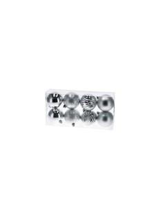 CONF 8 SFERE 105970 ARGENTO D8CM ASSORTITO