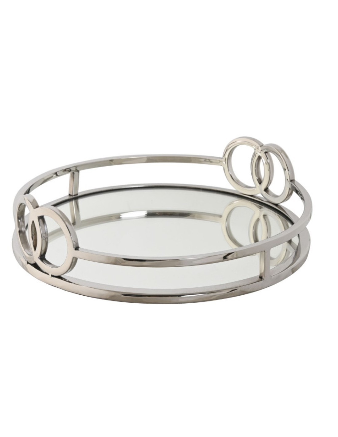 VASSOIO DH212783 ACCIAIO/VETRO 28X7CM