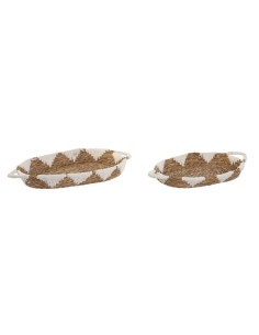 CESTINO DC212128 2 MIS FIBRA/COTONE 50X28CM NATURALE
