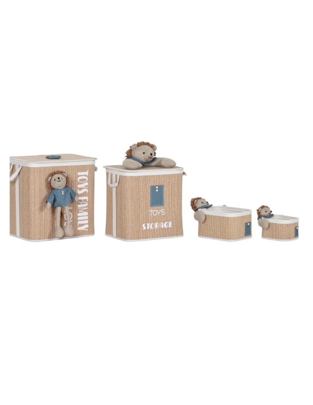 PORTABIANCHERIA DC213245 2 MIS FIBRA/COTONE 44X44X45CM