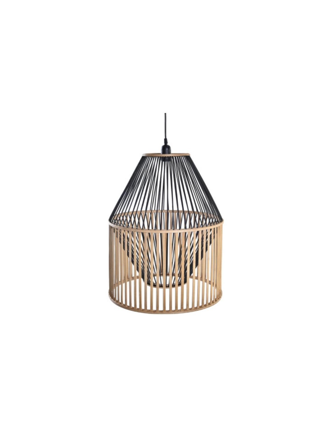 LAMPADARIO LA197138 BAMBOO 43X43X53CM NATURALE