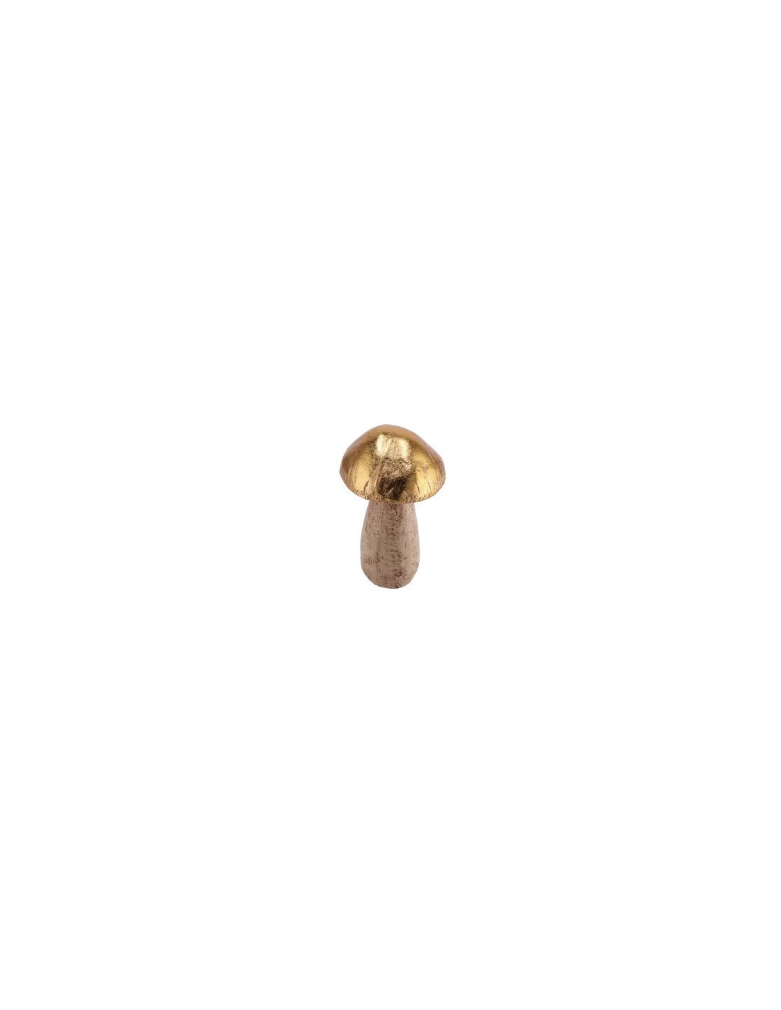 FIGURA FUNGO 104365 RESINA 8X14CM DORATO