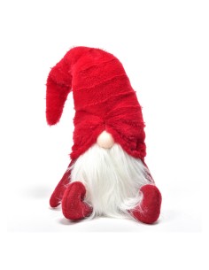 Babbo Natale in Tessuto 17x16x52cm Rosso - La Magia di Natale a Casa Tua