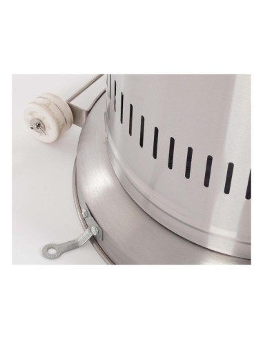 Scaldapatio Gas Cilinder in Acciaio Inox, design moderno, potenza 11kw, riscalda 10 mq, con cilindro in vetro, uso esterno