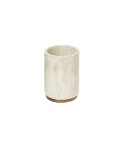 Portaspazzolini Effetto Marmo "Côme" 10,5x7x7 cm – Eleganza in Bagno