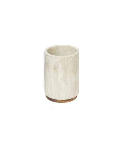 Portaspazzolini Effetto Marmo "Côme" 10,5x7x7 cm – Eleganza in Bagno
