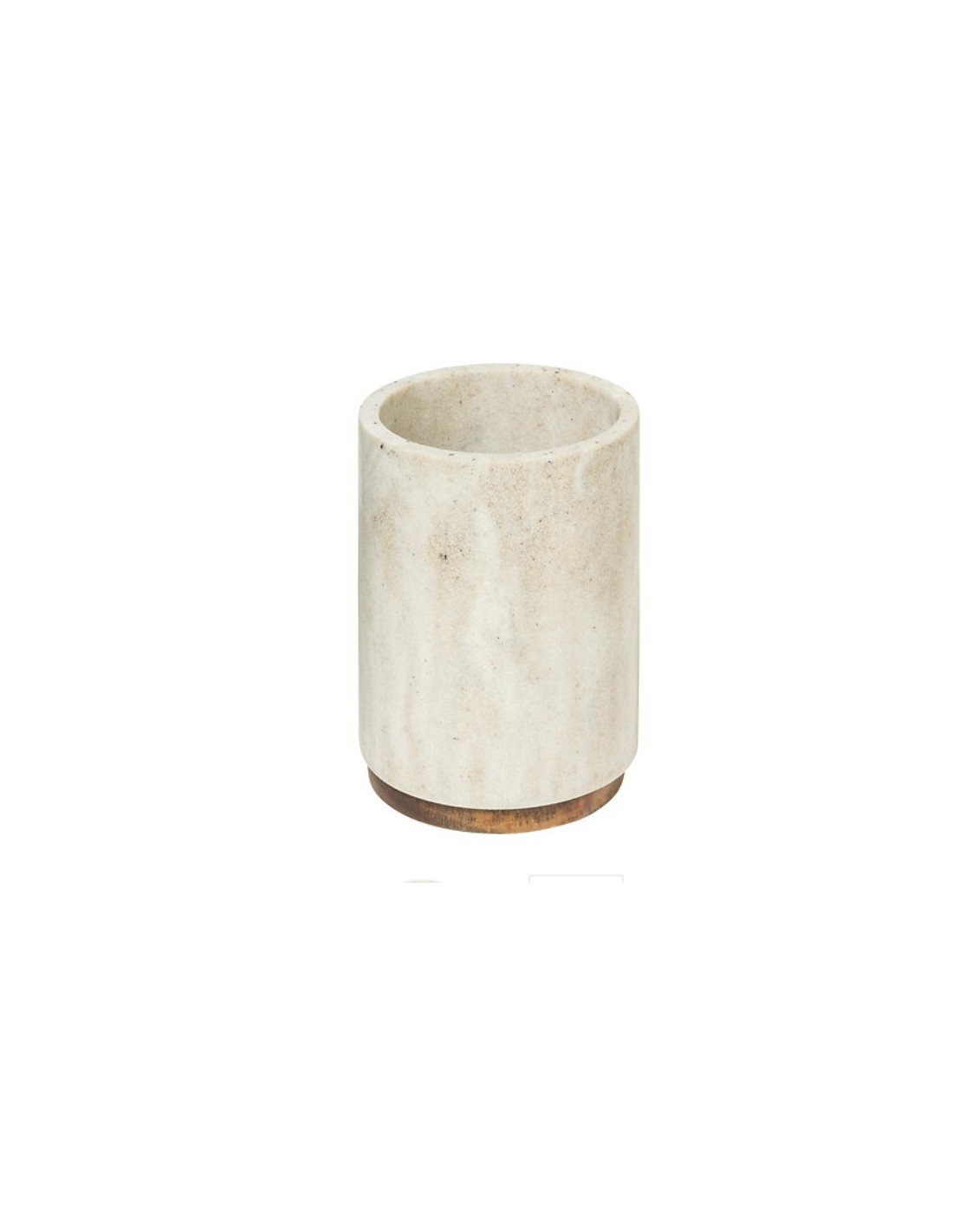 Portaspazzolini Effetto Marmo "Côme" 10,5x7x7 cm – Eleganza in Bagno