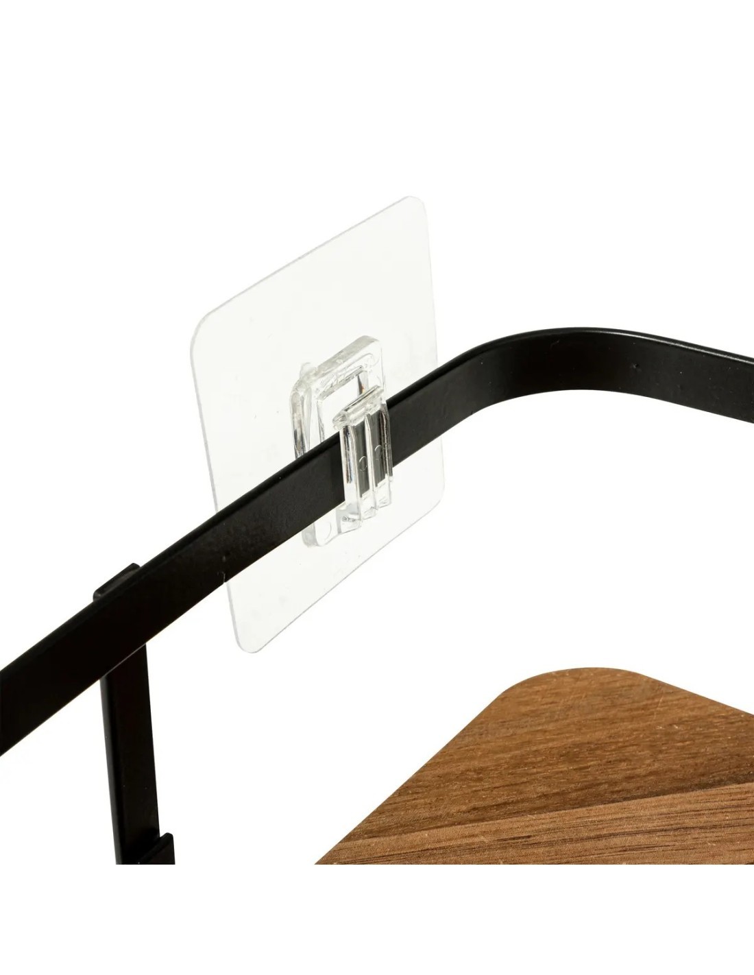 Mensola angolare per doccia "Blackacia" in legno di acacia, 25x19,5x7 cm