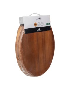 Copriwater "Blackacia" in Legno di Acacia – 46,5x37,3x6,4 cm, Eleganza Naturale per il Bagno 2
