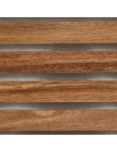 Cesto portabiancheria "Blackacia" 65L in legno di acacia, dimensioni L. 60 x l. 40,3 x H. 40,3 cm