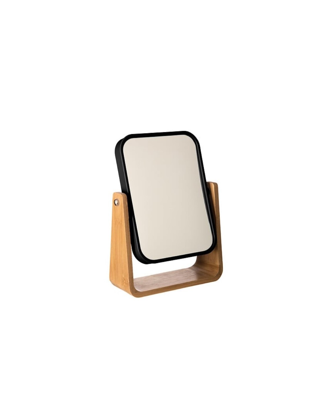 Specchio Natureo 16 cm x 22 cm, cornice in bambù, dimensioni L. 16 x H. 22 x P. 6 cm, stile naturale, bagno, camera da letto