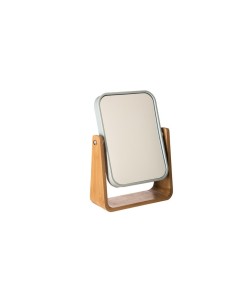 Specchio Natureo 16 cm x 22 cm, cornice in bambù, dimensioni L. 16 x H. 22 x P. 6 cm, stile naturale, bagno, camera da letto