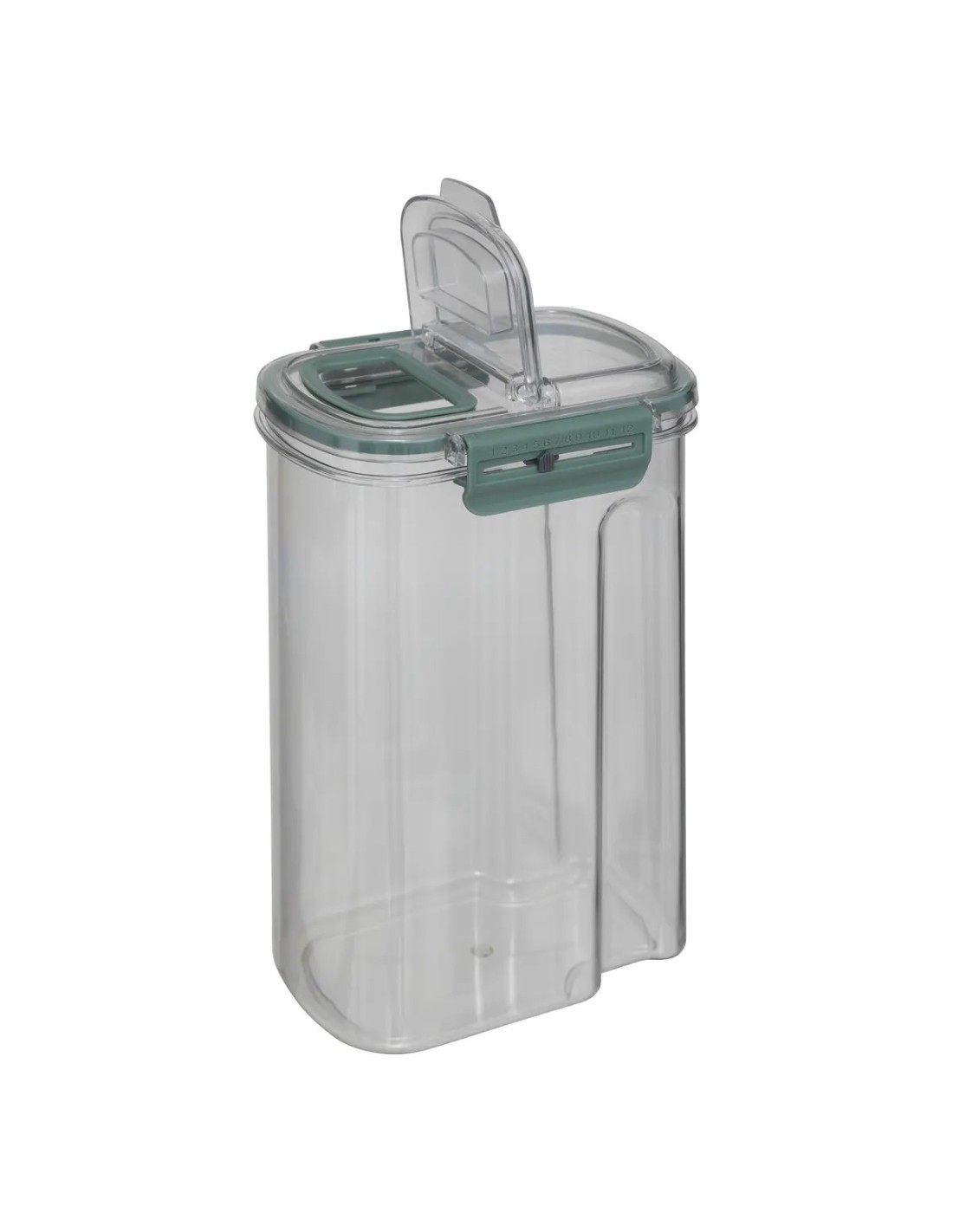 Barattolo ermetico 203021 1,6LT con beccuccio, plastica, 14,2x10,6x22,4 cm, pratico per alimenti