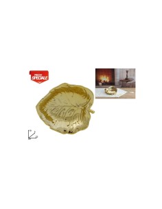VASSOIO 242774 FOGLIA ORO 22CM