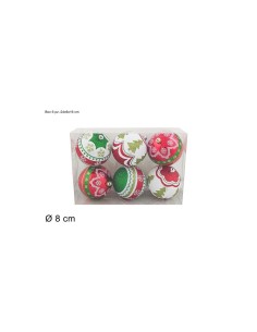 CONF 6 SFERE 270548 PLASTICA D8CM ASSORTITO