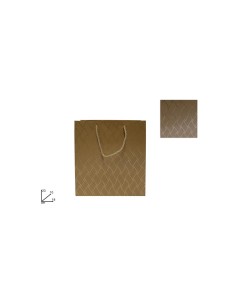 BUSTA REGALO 280561 18X23X10CM ORO