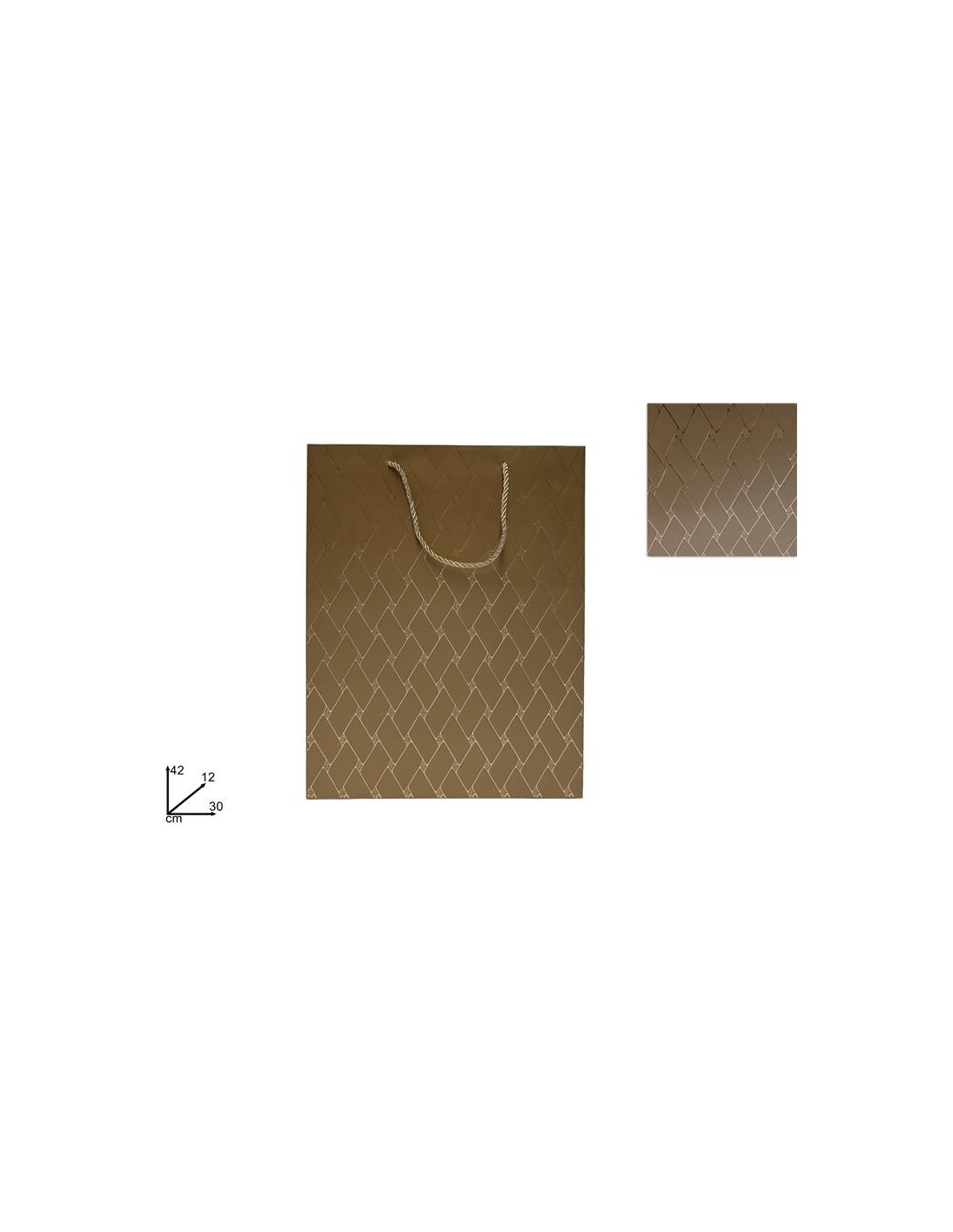 BUSTA REGALO 280592 30X42X12CM ORO