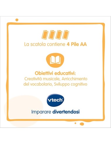 VTech Music’Kid dello Zecchino d’Oro - Lettore MP3 Bambini 2-6 Anni con 40 Brani