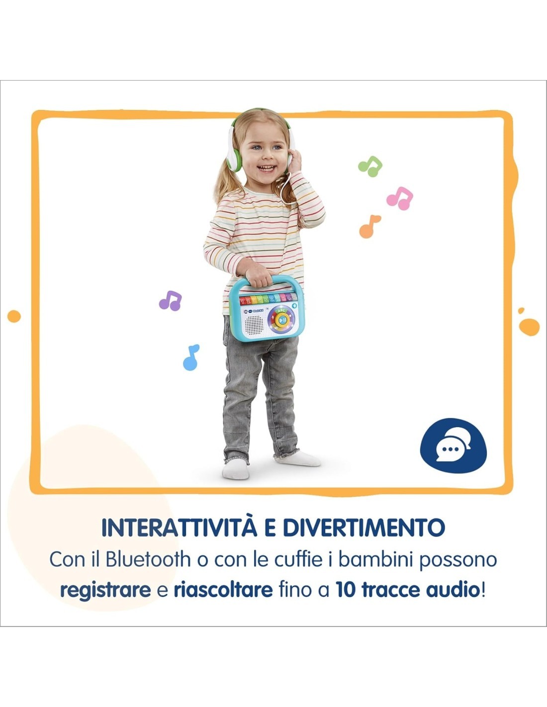 VTech Music’Kid dello Zecchino d’Oro - Lettore MP3 Bambini 2-6 Anni con 40 Brani