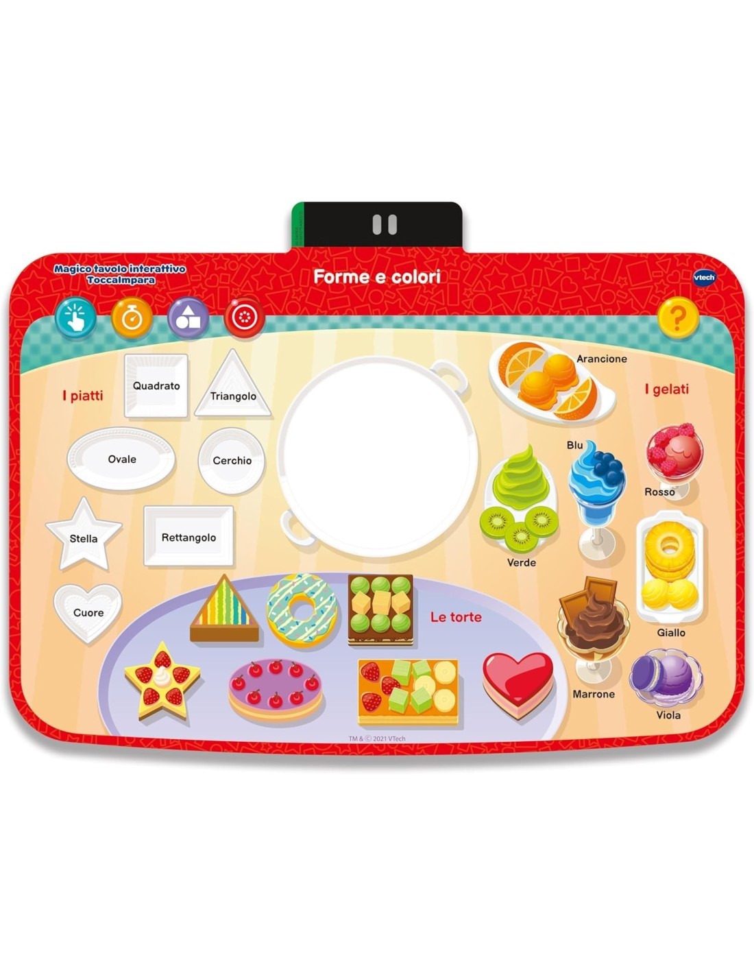 VTech Magico Tavolo Interattivo ToccaImpara - Tavolo Multiattività 5 in 1 per Bambini 3-6 Anni