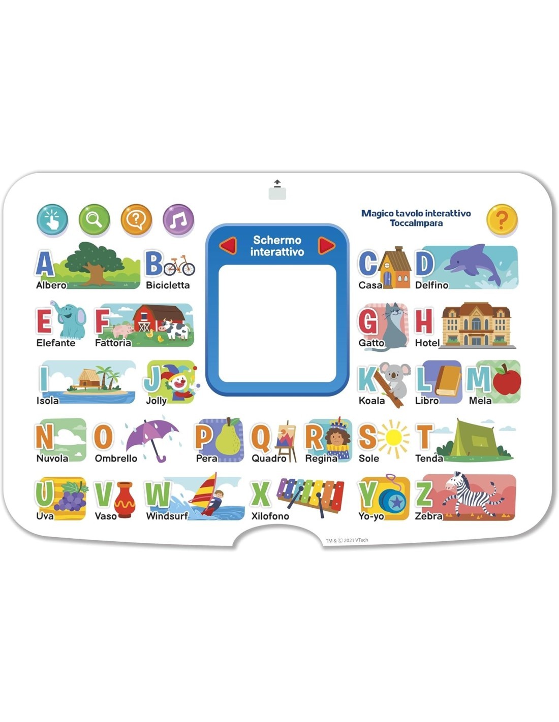 VTech Magico Tavolo Interattivo ToccaImpara - Tavolo Multiattività 5 in 1 per Bambini 3-6 Anni