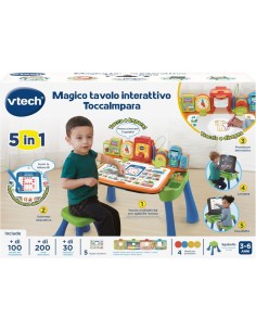 VTech Magico Tavolo Interattivo ToccaImpara - Tavolo Multiattività 5 in 1 per Bambini 3-6 Anni
