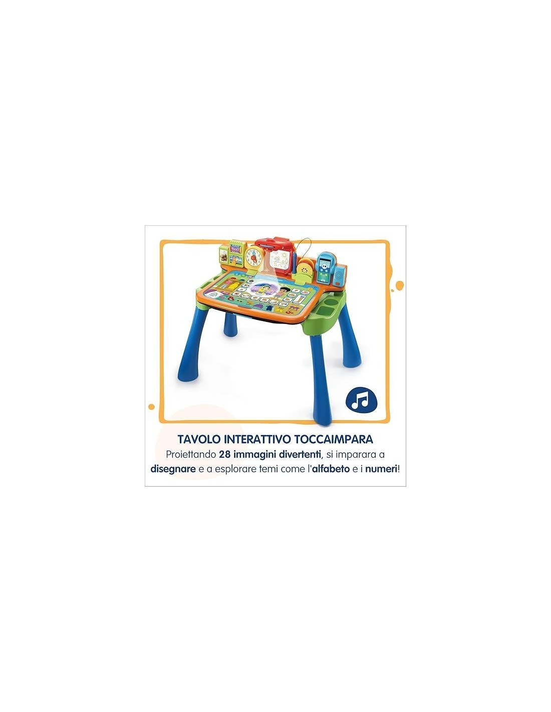 VTech Magico Tavolo Interattivo ToccaImpara - Tavolo Multiattività 5 in 1 per Bambini 3-6 Anni