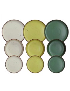 Tognana Ardenne, Servizio Piatti 6 Persone, 18 Pezzi, Stoneware, Multicolor, Piatti Piani 26,5cm, Fondi 18,5cm, Dessert 20,5cm