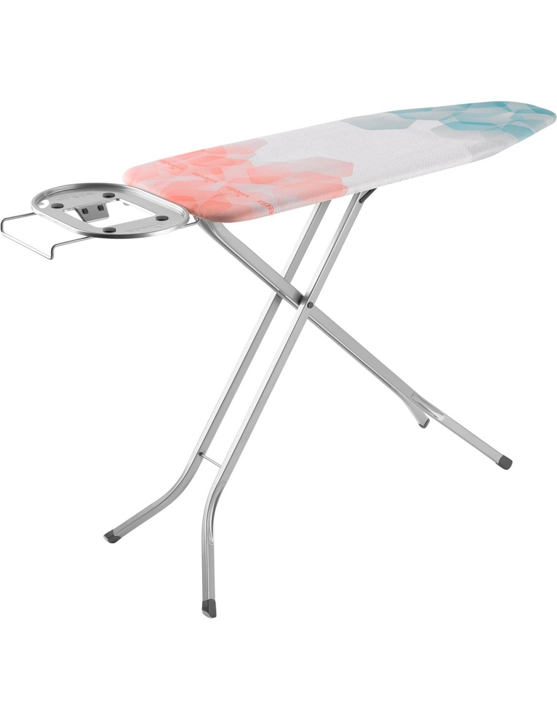 Vileda Asse da Stiro Perfect 2 in 1 con Portacaldaia Estraibile e Spazio Extra – Professionale, Regolabile in Altezza