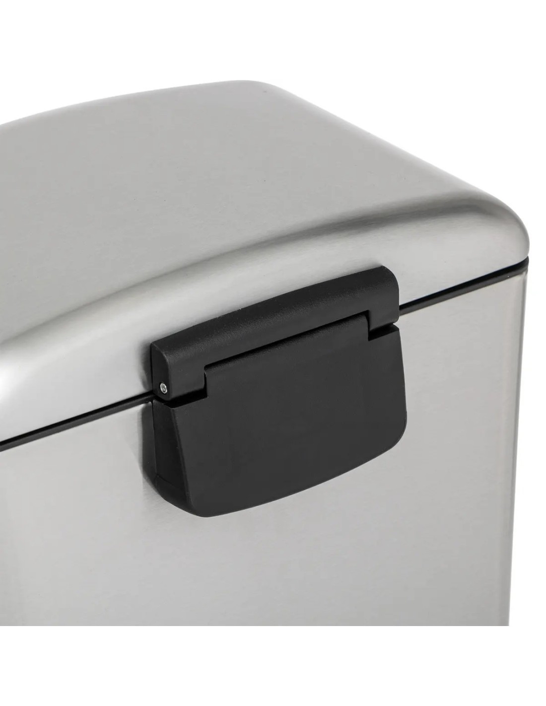 Ariane bidone per rifiuti in acciaio inox 20 litri, dimensioni L. 53,3 x l. 30 x h. 30 cm, resistente, moderno, bagno, cucina