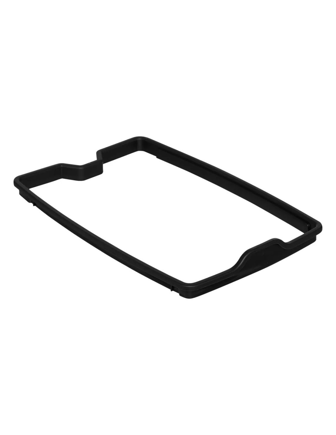 Bidone della spazzatura sottile 40 litri in plastica grigia, dimensioni L. 39 x P. 23,5 x A. 59 cm, leggero, resistente