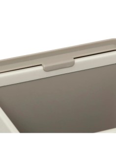 Bidone per il compost 5 litri in plastica color talpa, dimensioni L. 24,5 x P. 18,7 x H. 14,5 cm, leggero, ecologico, pratico