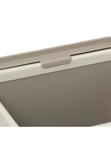 Bidone per il compost 5 litri in plastica color talpa, dimensioni L. 24,5 x P. 18,7 x H. 14,5 cm, leggero, ecologico, pratico