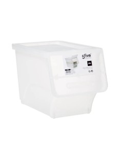 Scatola con apertura frontale 24L, dimensioni L. 28,5 x P. 45,5 x H. 31 cm, pratica e salvaspazio, ideale per organizzare casa