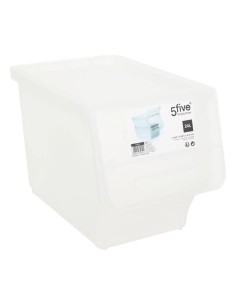 Scatola con apertura frontale 24L, dimensioni L. 28,5 x P. 45,5 x H. 31 cm, pratica e salvaspazio, ideale per organizzare casa